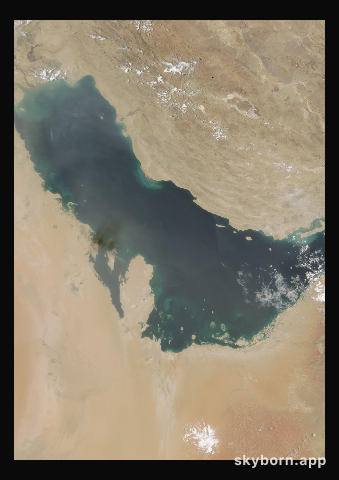The Earth on 21 July 2008 · Persian Gulf