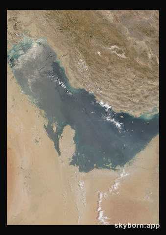 The Earth on 22 July 2008 · Persian Gulf