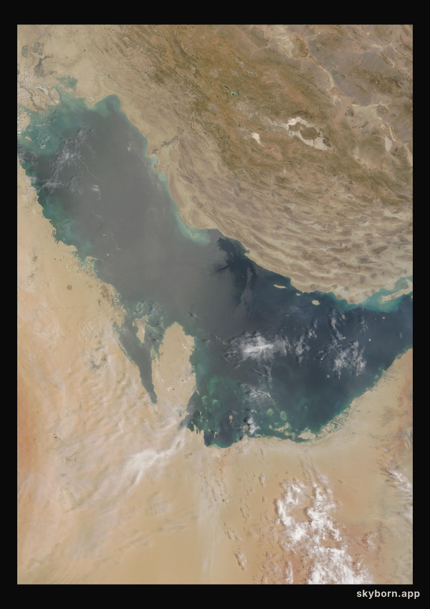 The Earth on 31 July 2008 · Persian Gulf