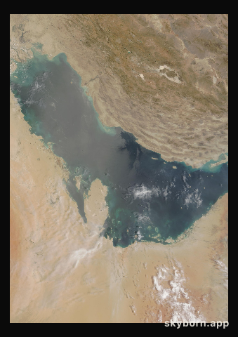 The Earth on 31 July 2008 · Persian Gulf