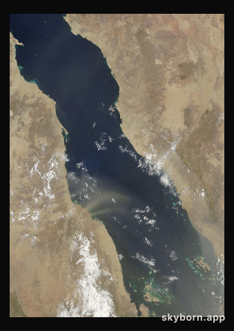 The Earth on 5 August 2008 · Red Sea