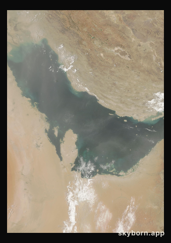 The Earth on 6 August 2008 · Persian Gulf