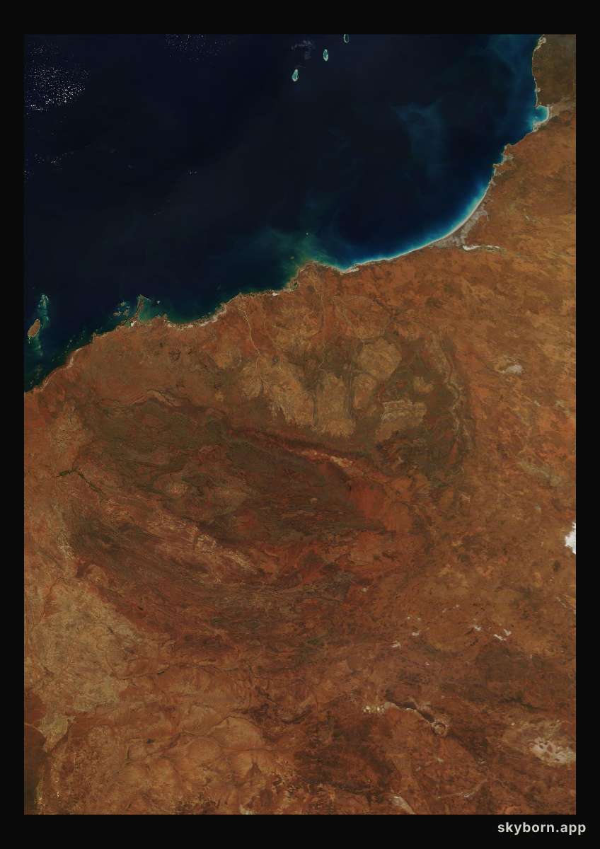 The Earth on 9 August 2008 · Pilbara, Western Australia