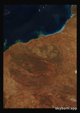 The Earth on 9 August 2008 · Pilbara, Western Australia