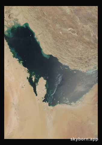 The Earth on 11 August 2008 · Persian Gulf