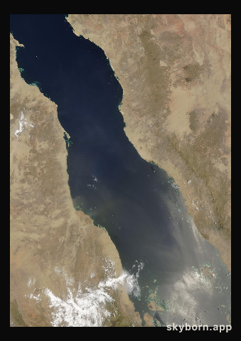 The Earth on 12 August 2008 · Red Sea