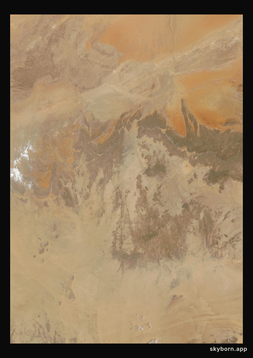 The Earth on 13 August 2008 · Sahara, Algeria