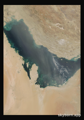 The Earth on 15 August 2008 · Persian Gulf