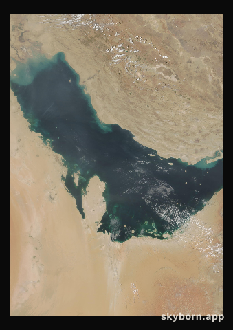 The Earth on 22 August 2008 · Persian Gulf