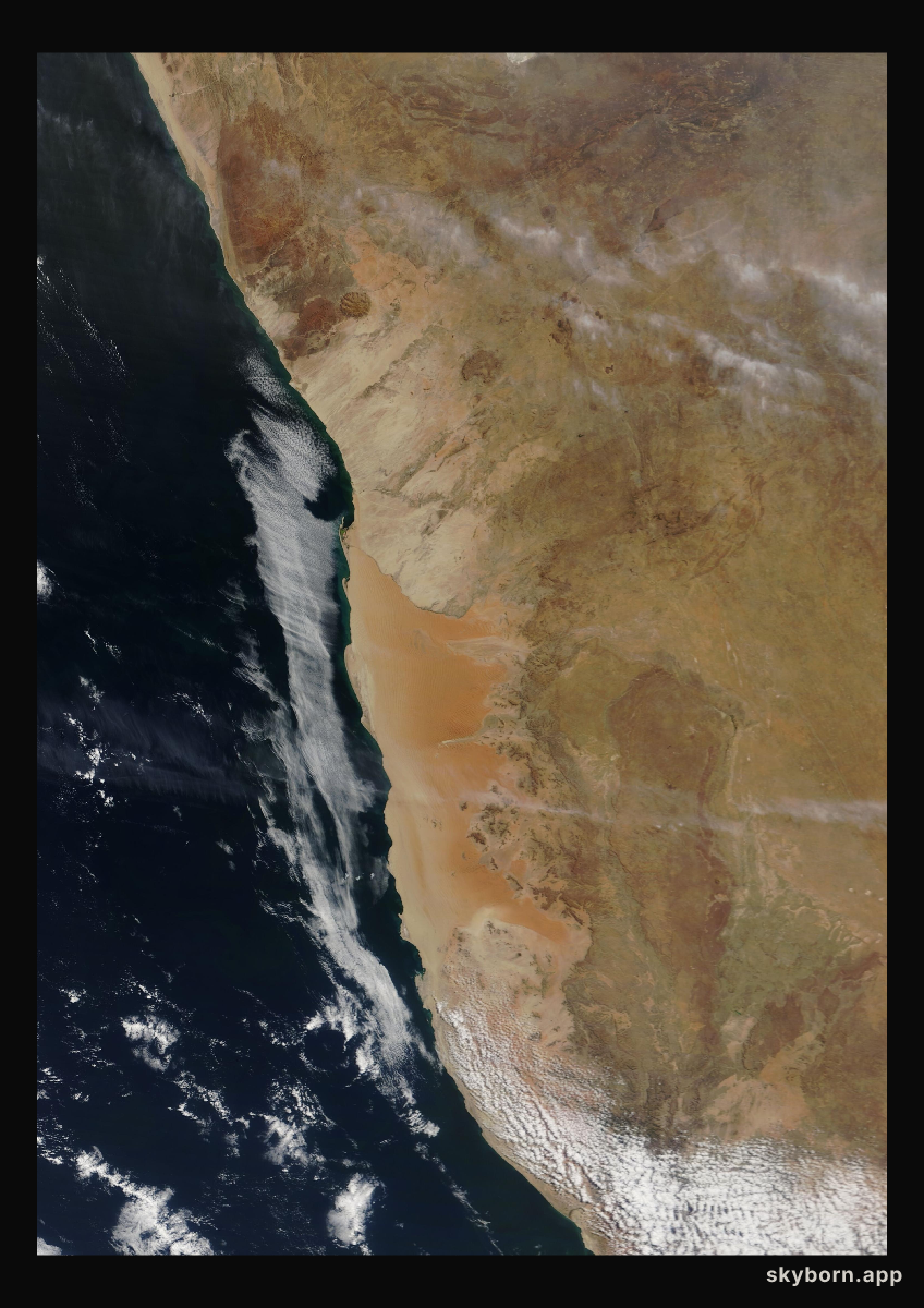 The Earth on 30 August 2008 · Namib Desert