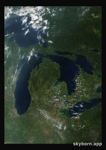 The Earth on 2 September 2008 · Great Lakes