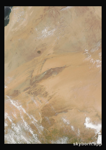 The Earth on 4 September 2008 · Eye of the Sahara, Mauritania