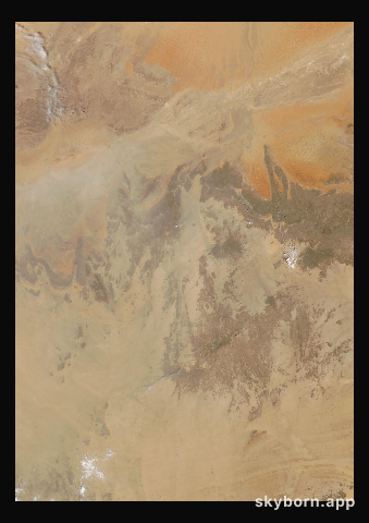 The Earth on 7 September 2008 · Sahara, Algeria
