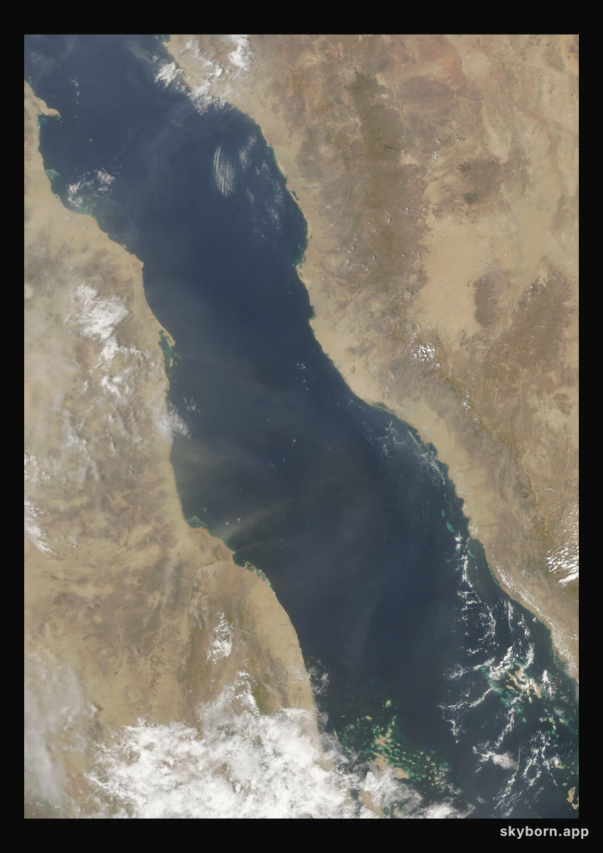 The Earth on 8 September 2008 · Red Sea