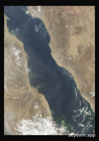 The Earth on 8 September 2008 · Red Sea