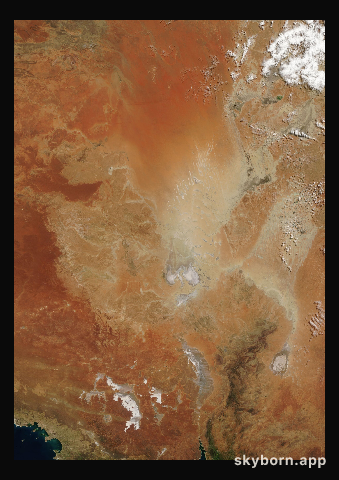 The Earth on 12 September 2008 · Lake Eyre, Australia