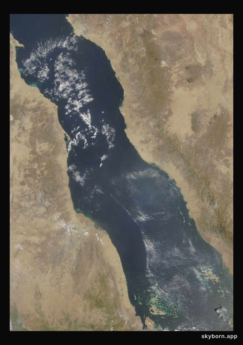 The Earth on 22 September 2008 · Red Sea