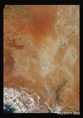The Earth on 23 September 2008 · Lake Eyre, Australia