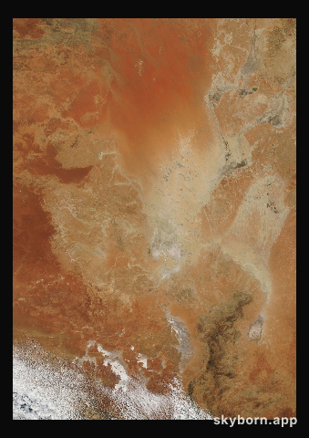 The Earth on 28 September 2008 · Lake Eyre, Australia