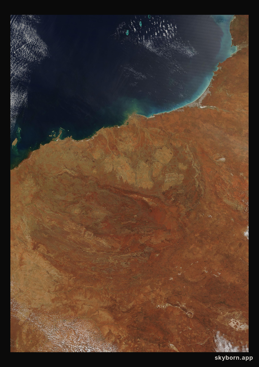 The Earth on 30 September 2008 · Pilbara, Western Australia