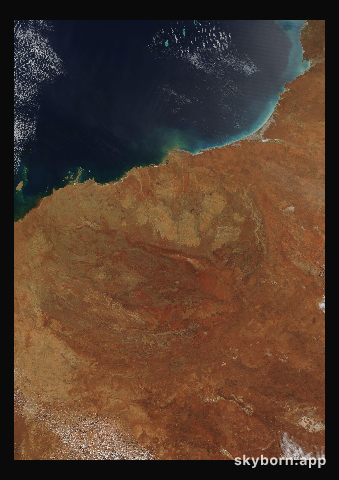 The Earth on 30 September 2008 · Pilbara, Western Australia