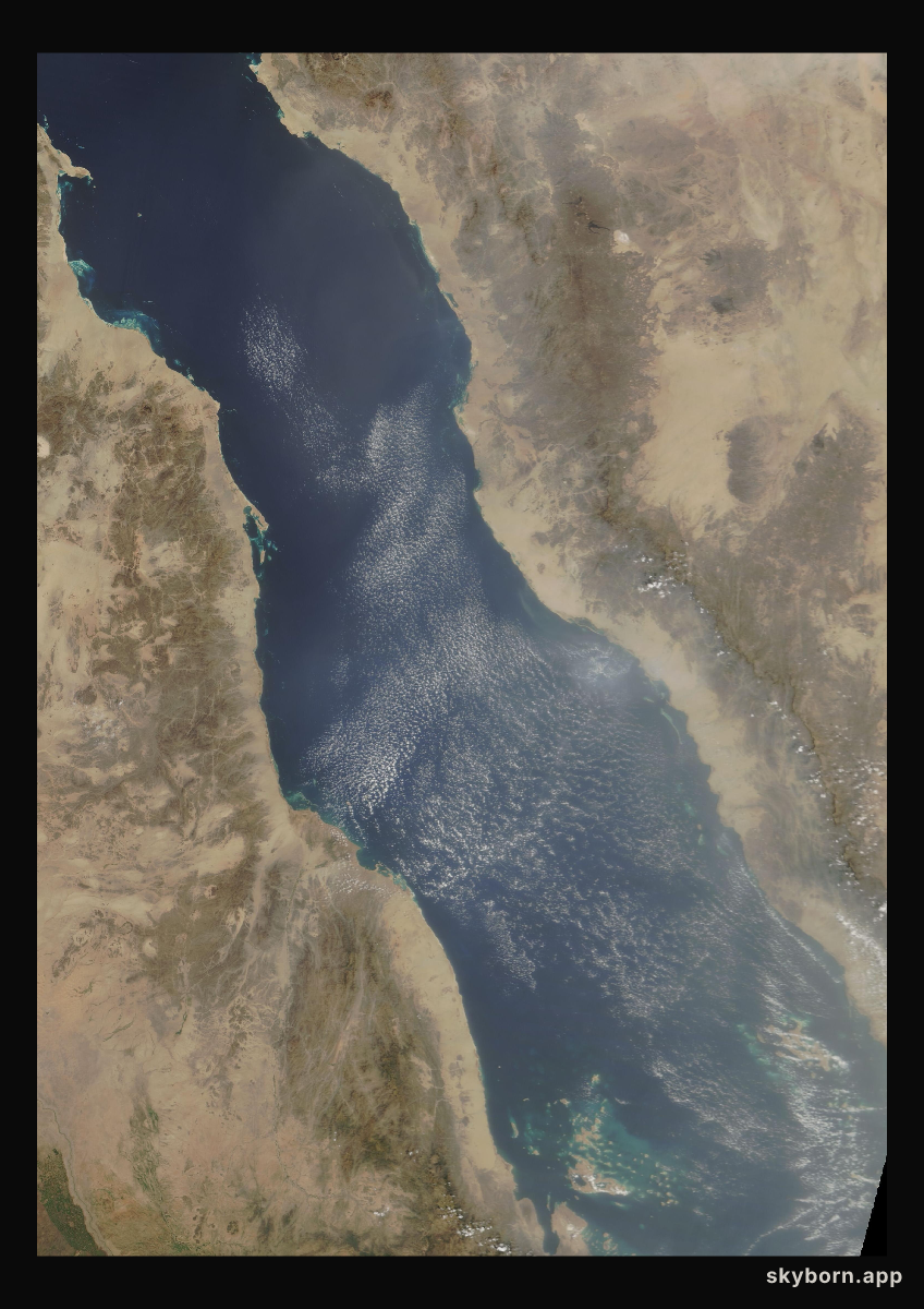 The Earth on 2 October 2008 · Red Sea