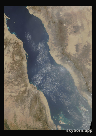 The Earth on 2 October 2008 · Red Sea