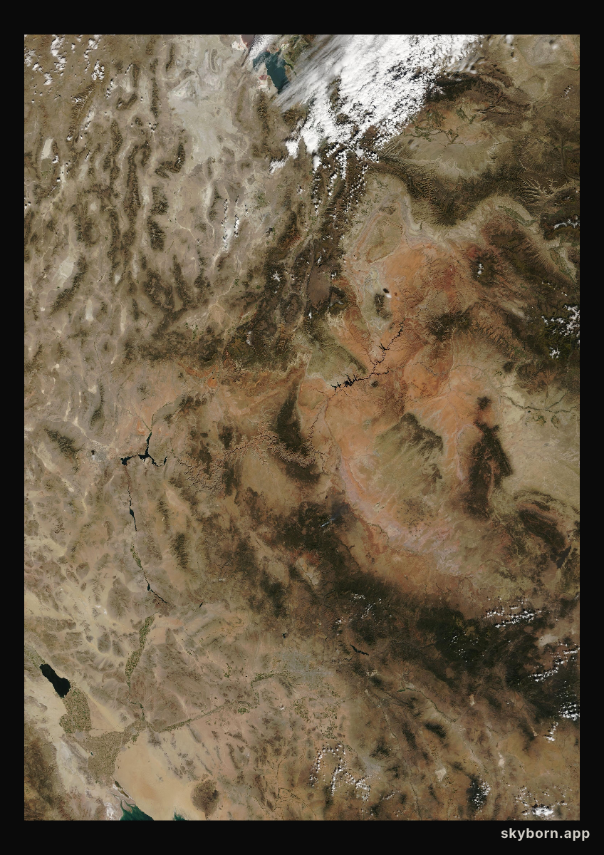 The Earth on 9 October 2008 · Colorado Plateau