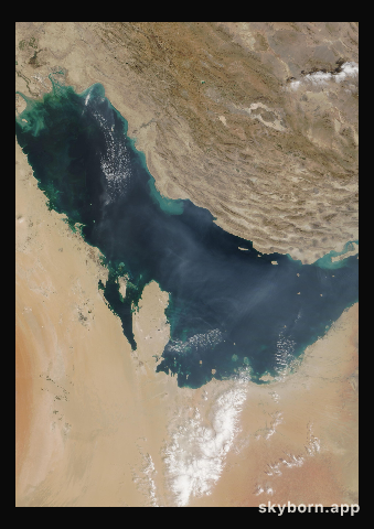 The Earth on 10 October 2008 · Persian Gulf