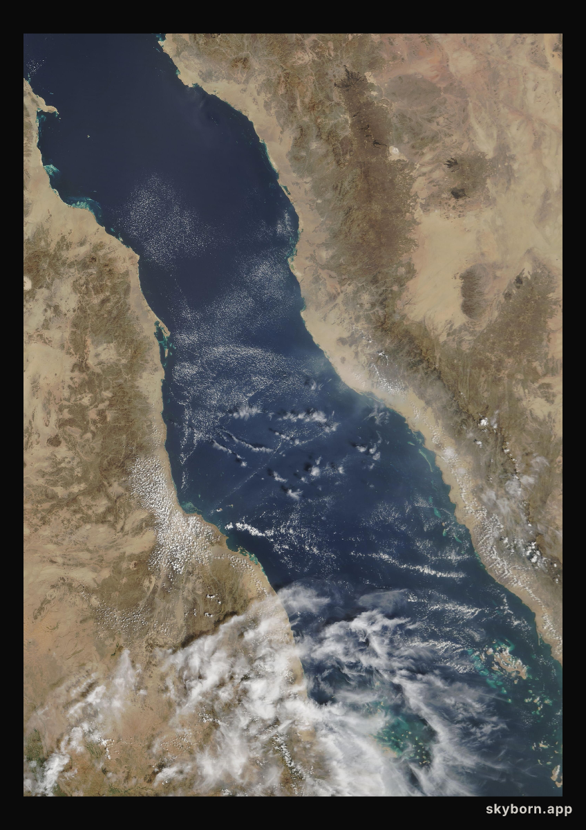 The Earth on 11 October 2008 · Red Sea