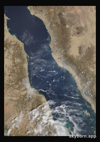 The Earth on 11 October 2008 · Red Sea