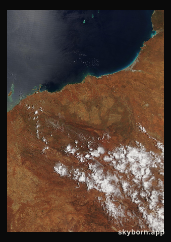 The Earth on 12 October 2008 · Pilbara, Western Australia