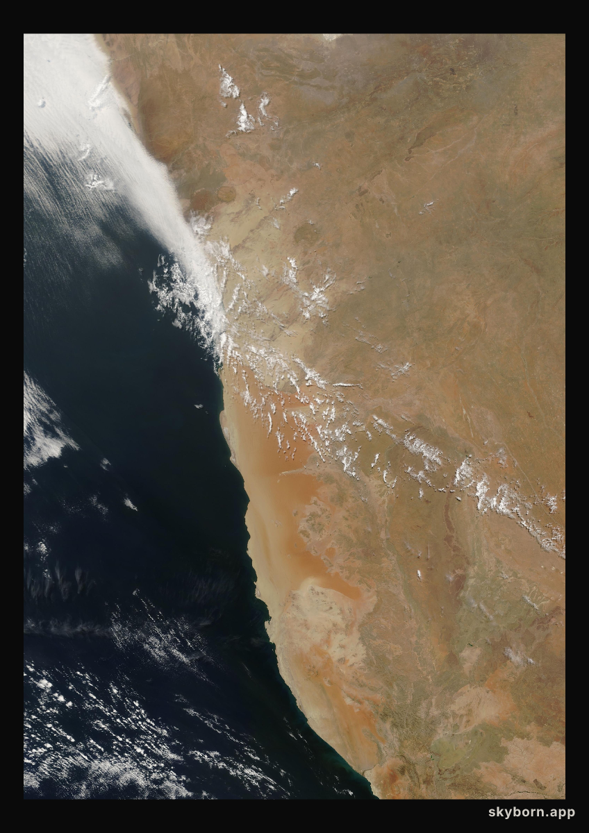 The Earth on 16 October 2008 · Namib Desert