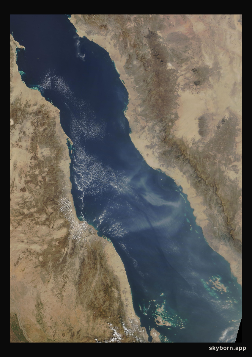 The Earth on 18 October 2008 · Red Sea