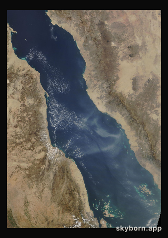 The Earth on 18 October 2008 · Red Sea