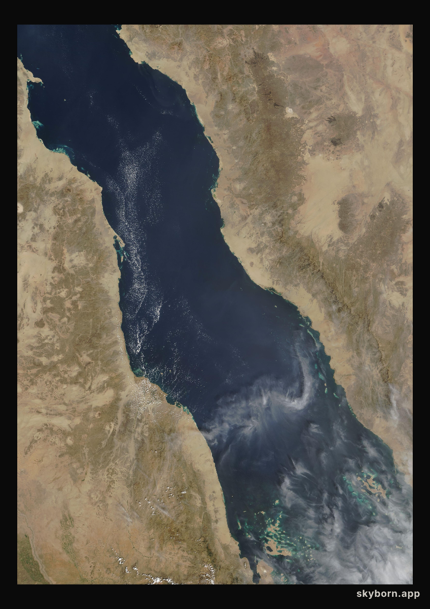 The Earth on 22 October 2008 · Red Sea
