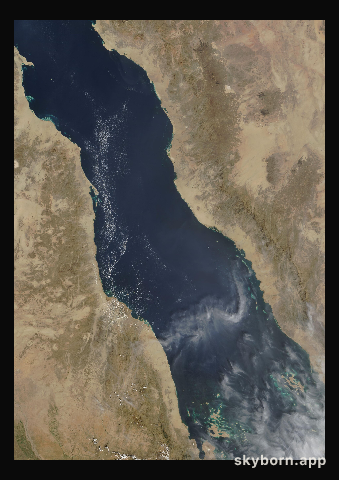 The Earth on 22 October 2008 · Red Sea