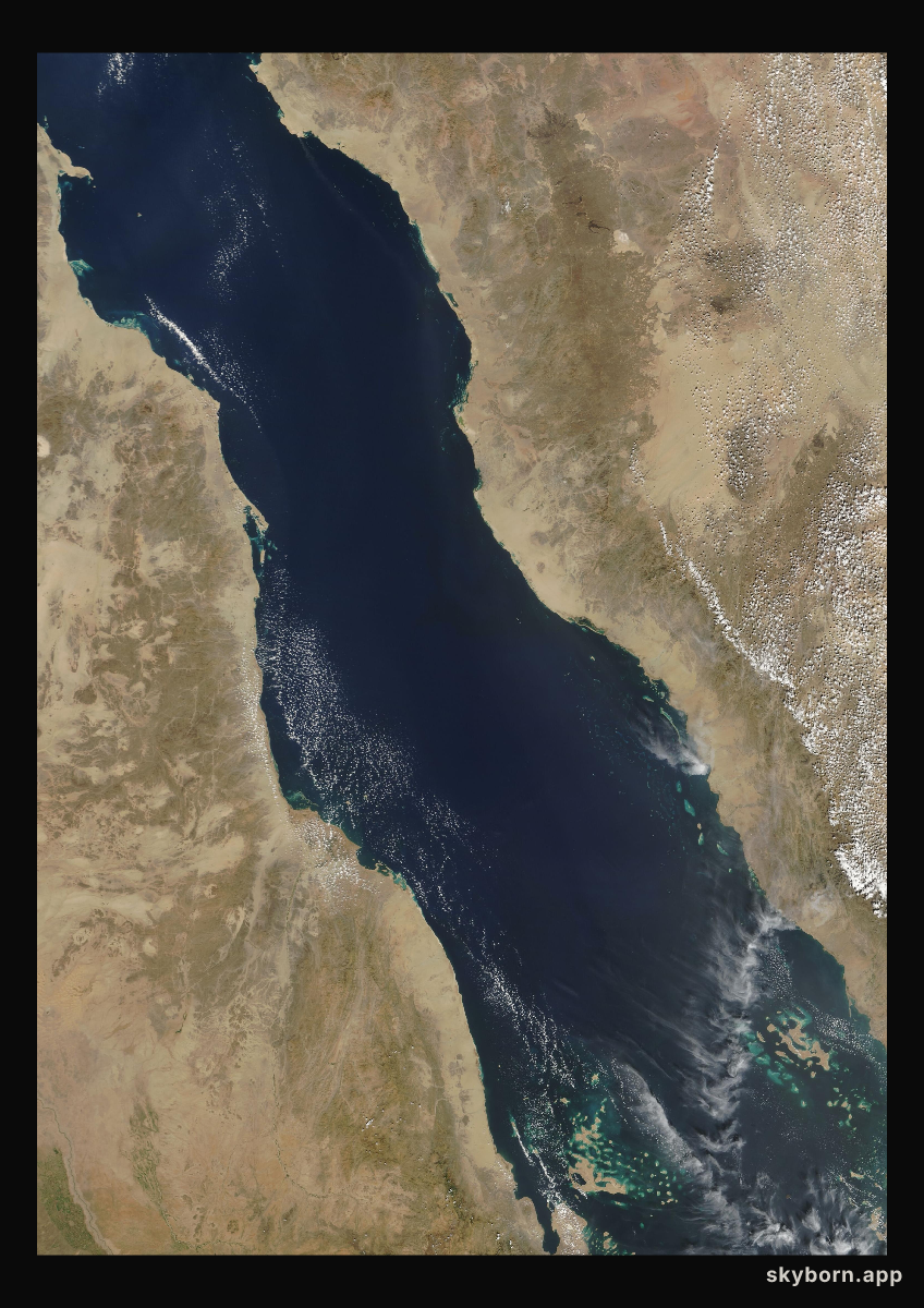 The Earth on 24 October 2008 · Red Sea