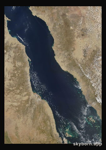 The Earth on 24 October 2008 · Red Sea