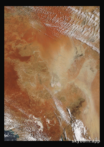 The Earth on 26 October 2008 · Lake Eyre, Australia