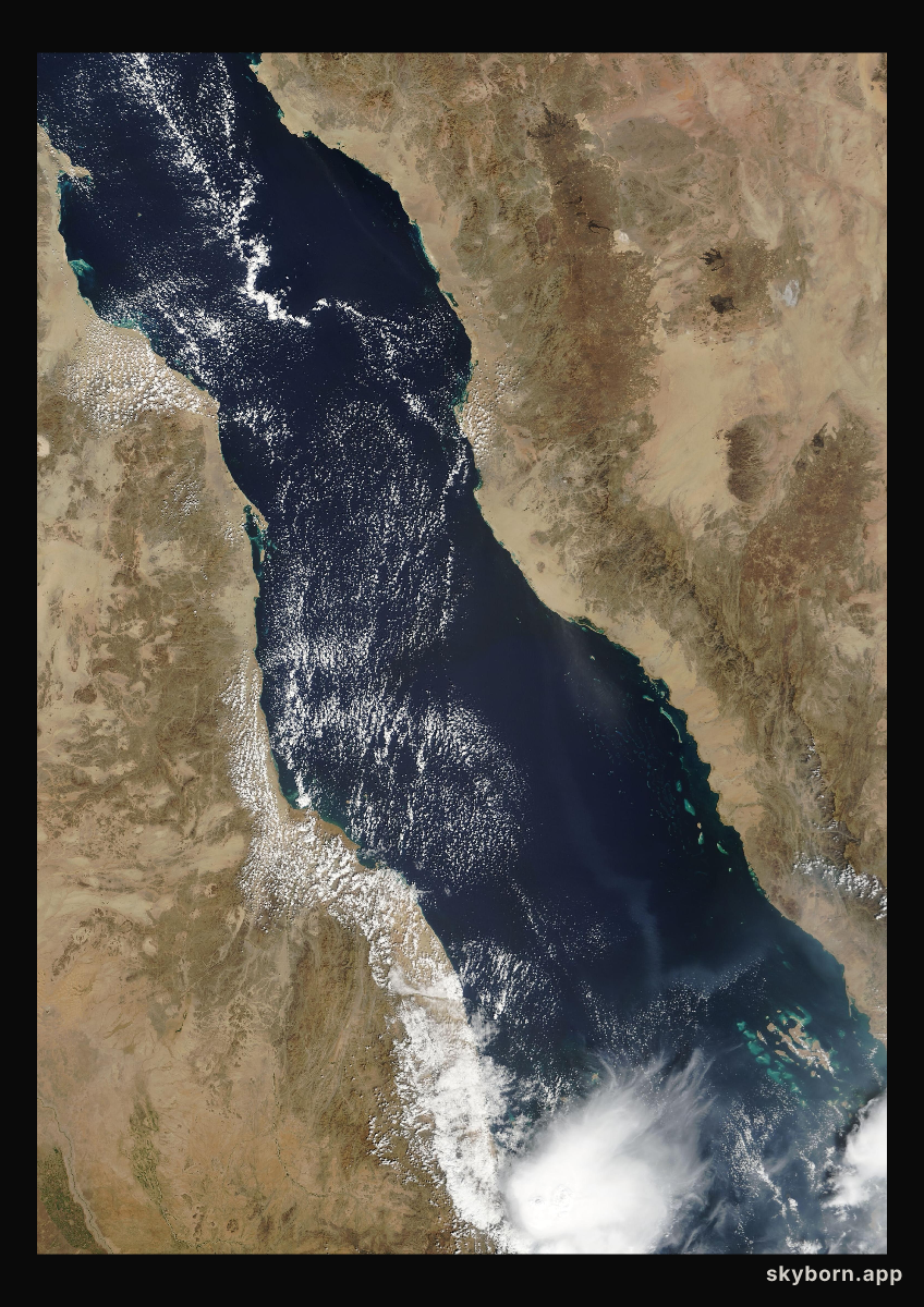 The Earth on 29 October 2008 · Red Sea