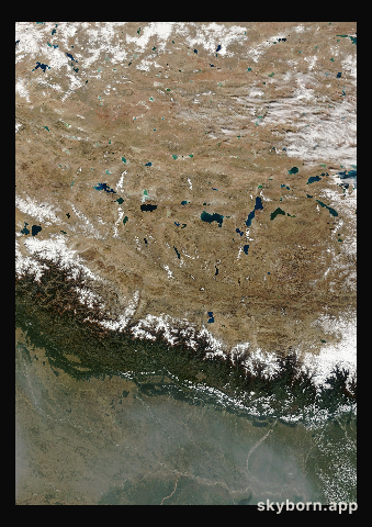 The Earth on 3 November 2008 · Himalaya and Tibet