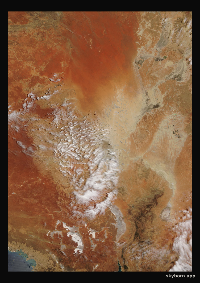 The Earth on 11 November 2008 · Lake Eyre, Australia