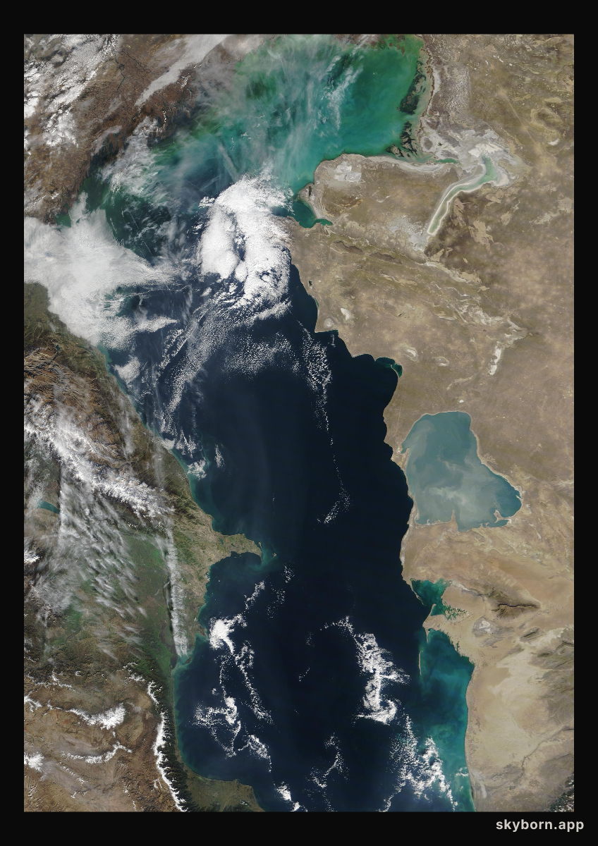 The Earth on 16 November 2008 · Caspian Sea