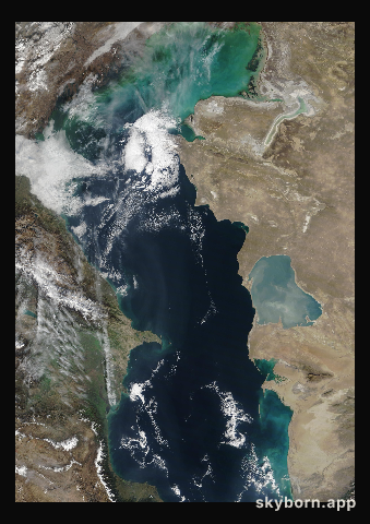The Earth on 16 November 2008 · Caspian Sea