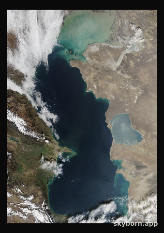 The Earth on 23 November 2008 · Caspian Sea