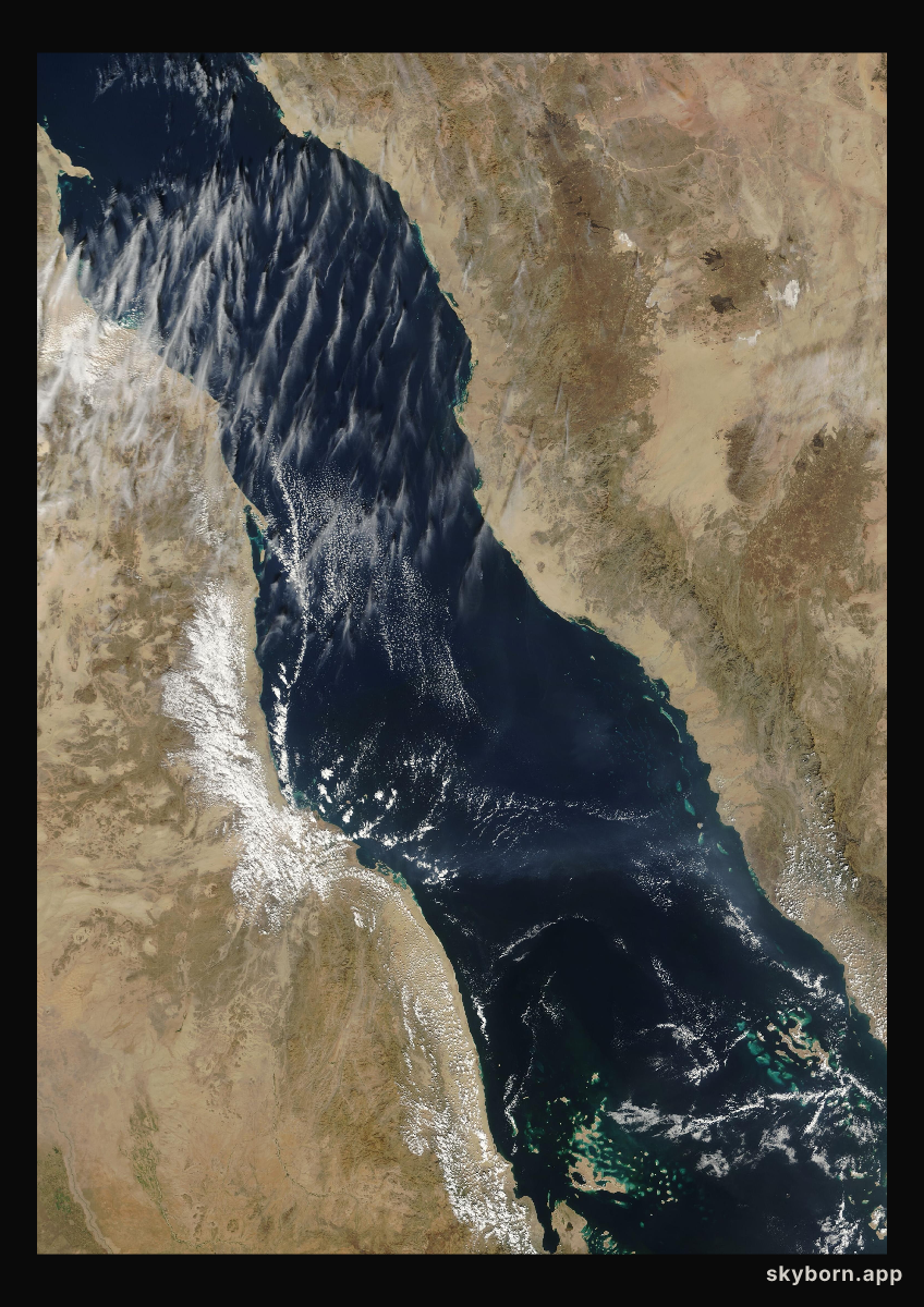 The Earth on 25 November 2008 · Red Sea