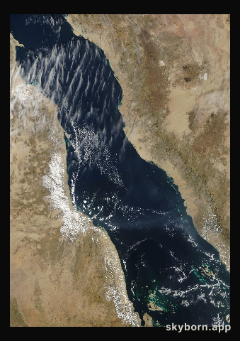 The Earth on 25 November 2008 · Red Sea