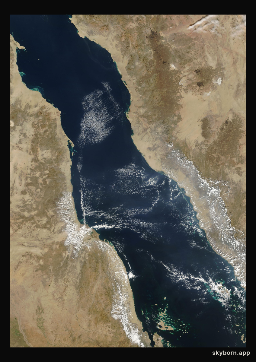 The Earth on 27 November 2008 · Red Sea