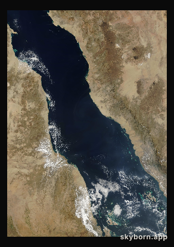 The Earth on 2 December 2008 · Red Sea